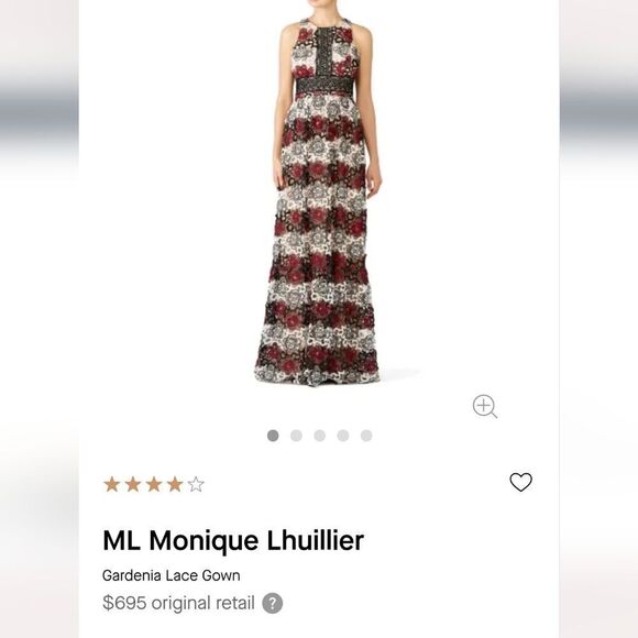 ML MONIQUE LHUILLIER Gardenia Lace Gown - Picture 3 of 7